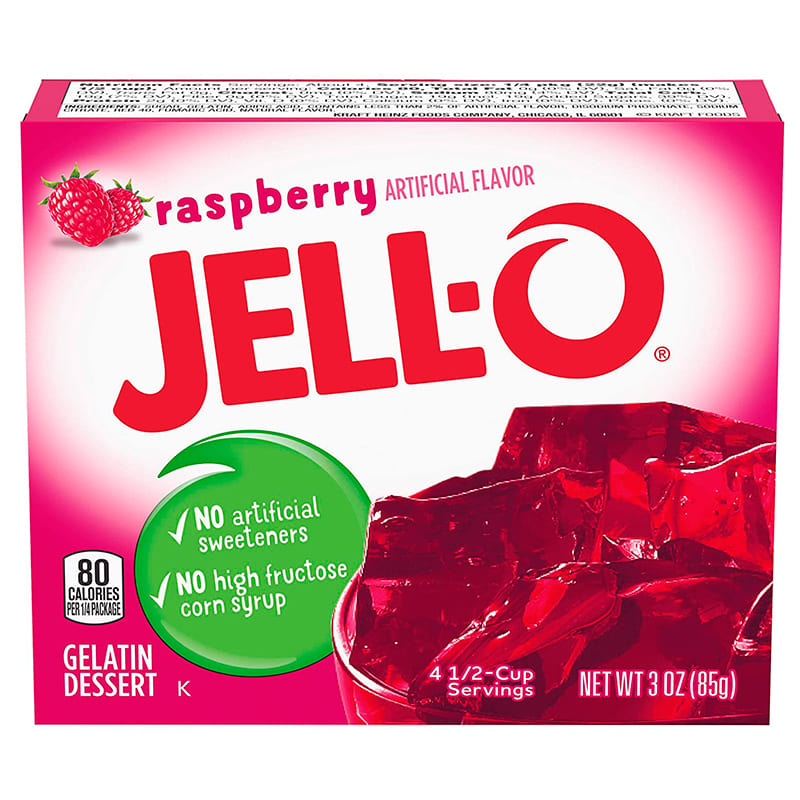 GELATINA SABOR FRAMBUESA JELL-O 85 GR