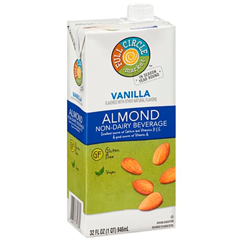 LECHE DE ALMENDRA SABOR VAINILLA FULL CIRCLE 946 ML