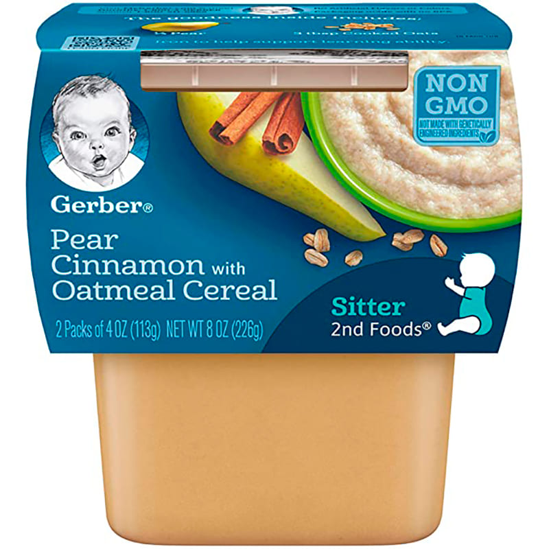COMPOTA DE PERA & CINNAMON GERBER 2 UND (226 GR)