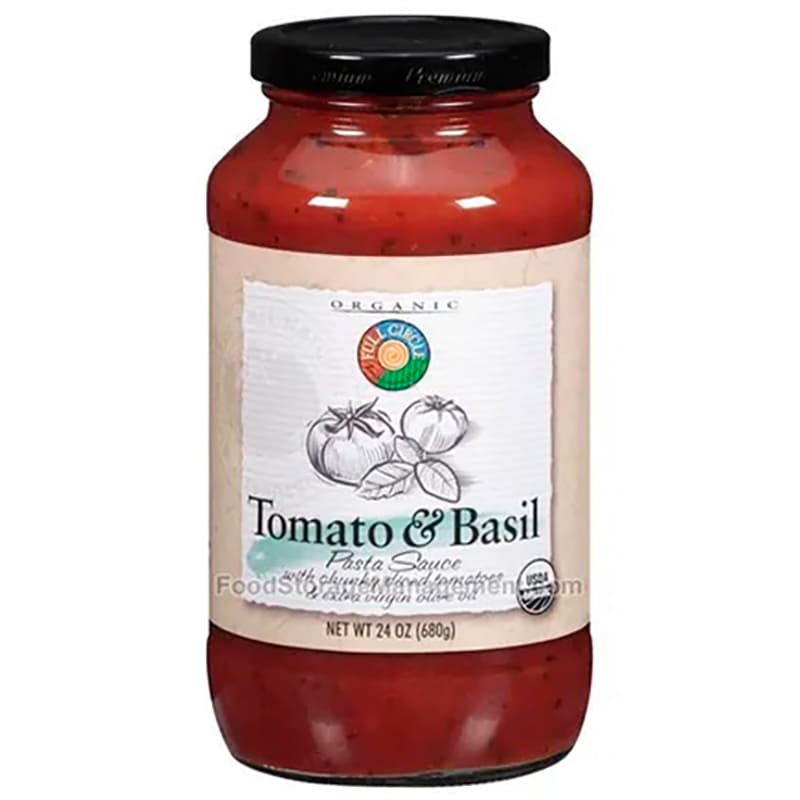 SALSA DE TOMATE & ALBAHACA ORGÁNICA FULL CIRCLE 680 GR