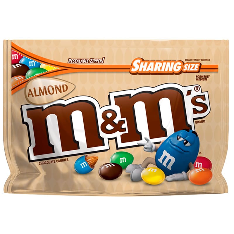 CHOCOLATE CON ALMENDRA M&MS 263 GR