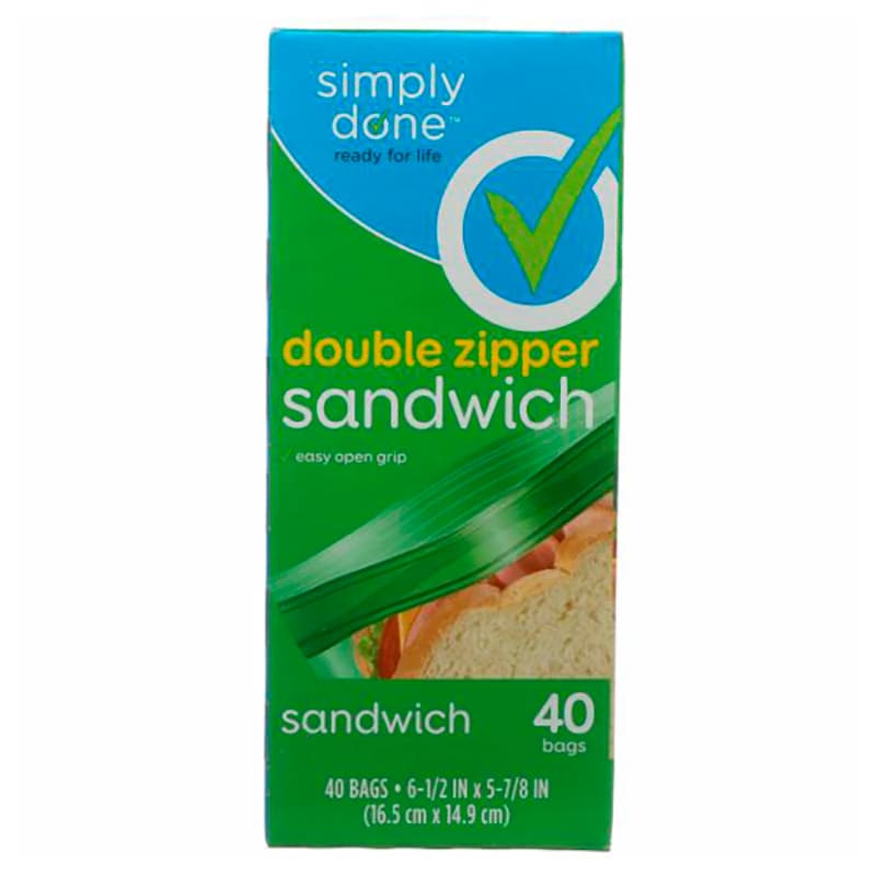 BOLSAS SANDWICH SIMPLY DONE 40 BOLSAS