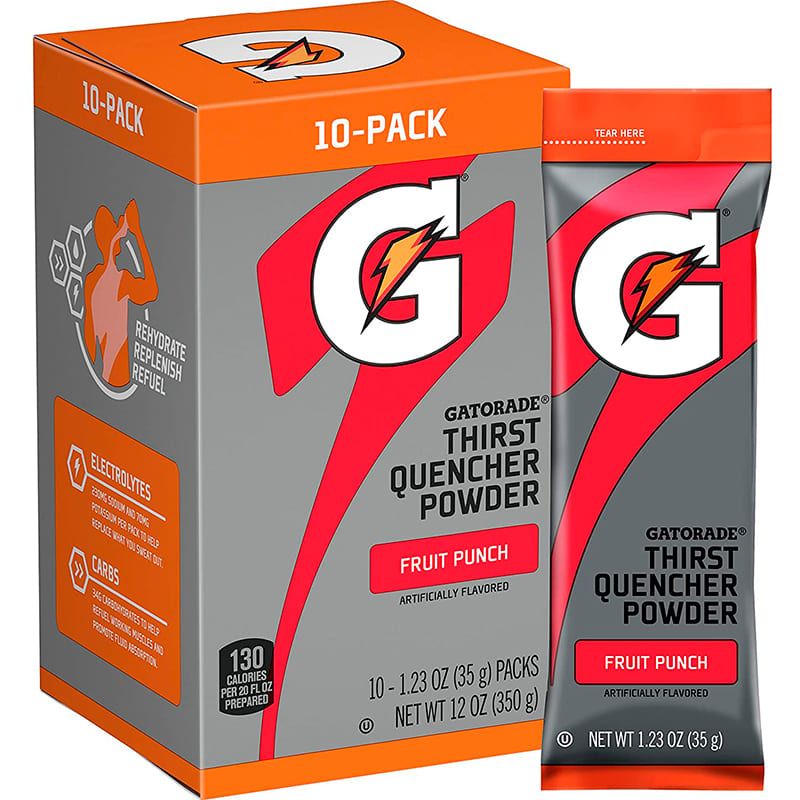 GATORADE EN POLVO SABOR FRUIT PUNCH 350 GR