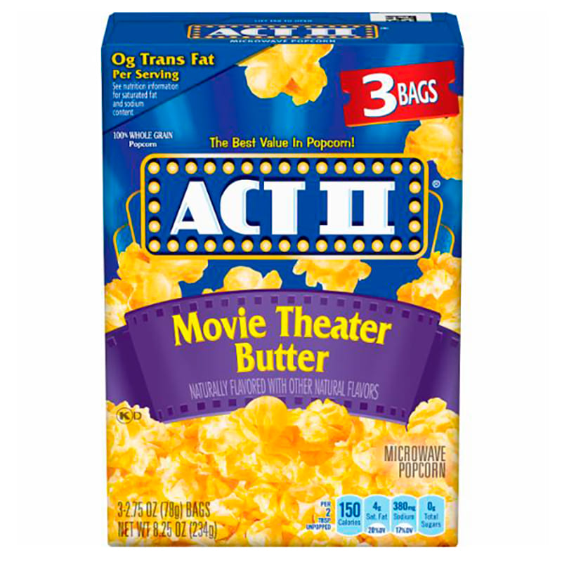 COTUFAS SABOR MANTEQUILLA ACT II 234 GR