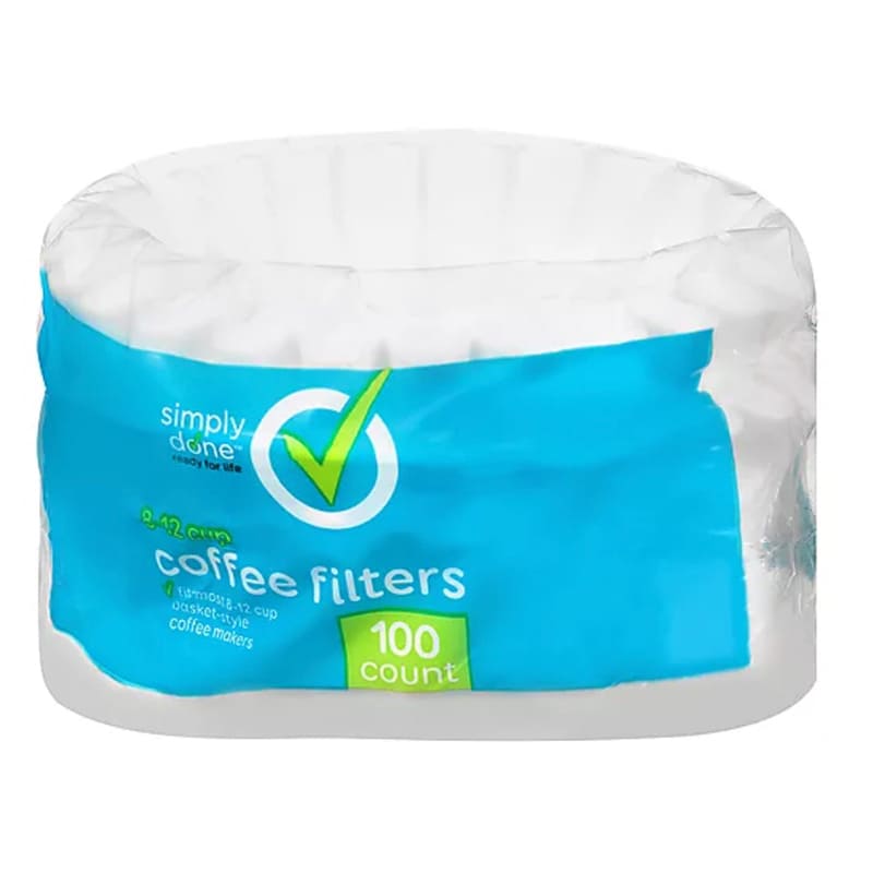 FILTROS DE CAFÉ 8-12 CUP SIMPLY DONE 100 UND