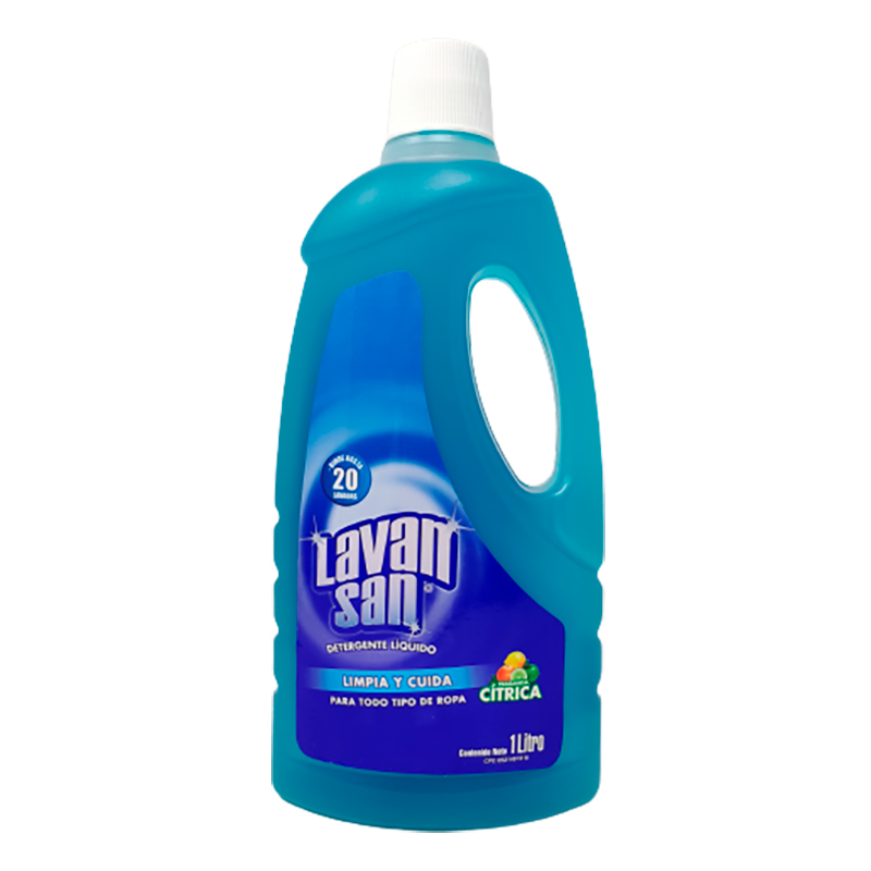 DETERGENTE LIQUIDO LAVANSAN TODO TIPO DE ROPA 1 LT