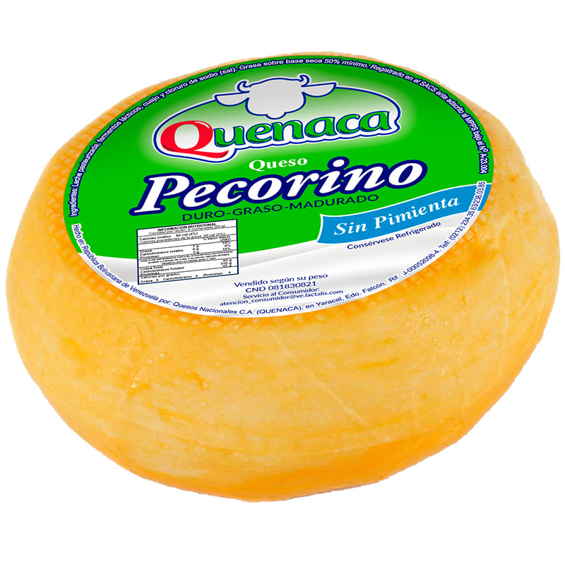 QUESO PECORINO SIN PIMIENTA QUENACA KG