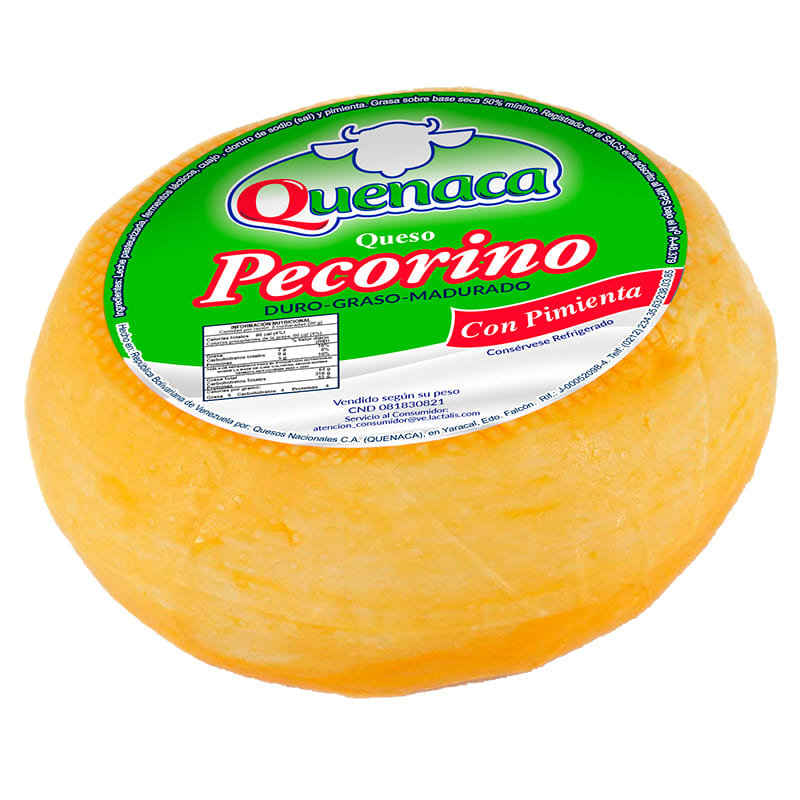 QUESO PECORINO CON PIMIENTA QUENACA KG
