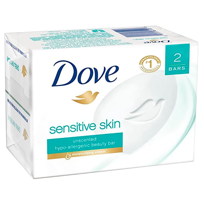 JABÓN SENSITIVE SKIN 2 BARRAS DOVE 212 GR