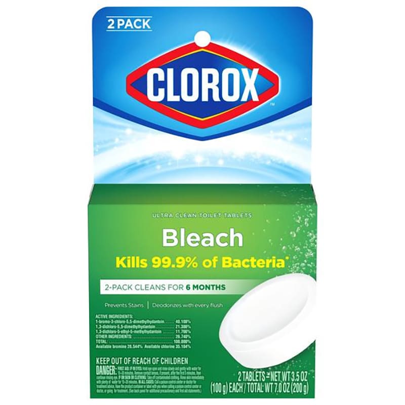 PASTILLAS LIMPIA INODORO CLOROX 2 UND (200 G)