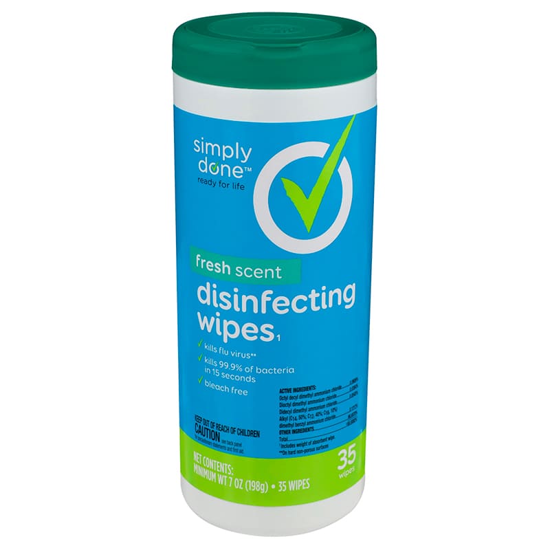 TOALLITAS DESINFECTANTES FRESH 35 WIPES SIMPLY DONE UND