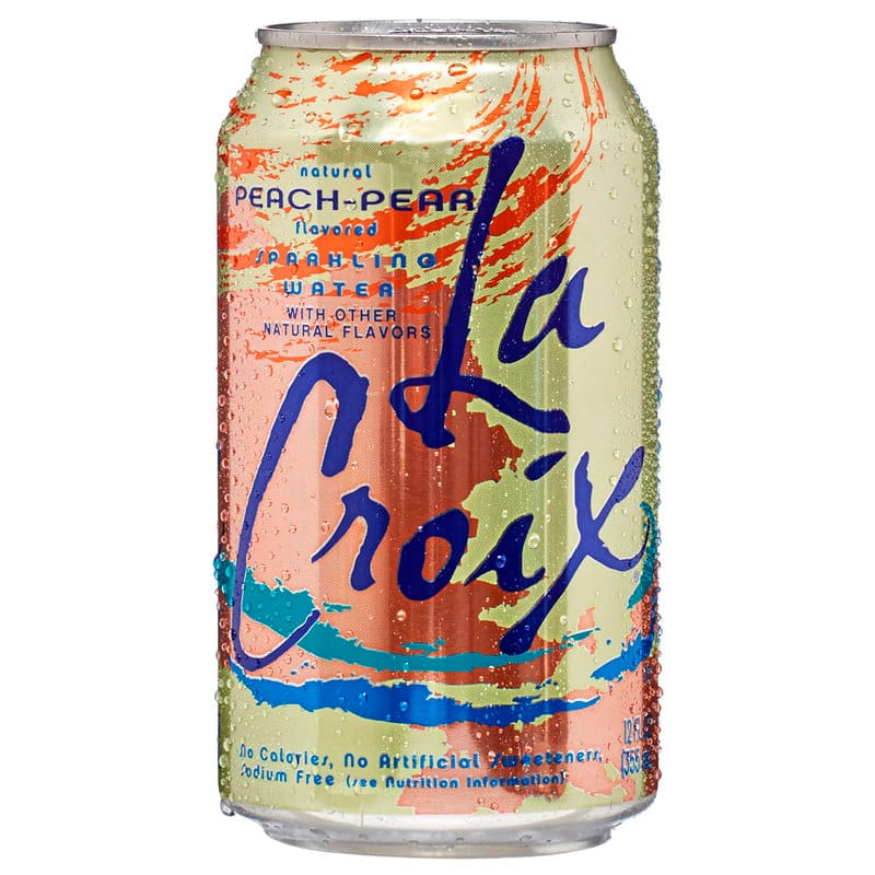 AGUA CARBONATADA DE PEACH-PEAR LA CROIX 355 ML