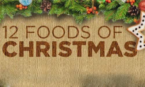 12 foods of Christmas Infographic
