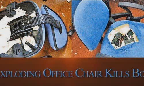 Boom office chair killing boy