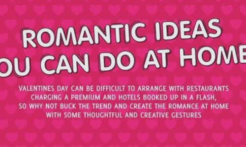Romantic ideas you can do at home infographic