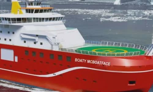Story about Boaty McBoatface - British research ship