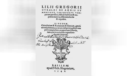 Giglio Gregorio Giraldi