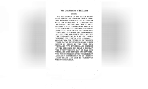 Sri Lankan Constitution of 1972