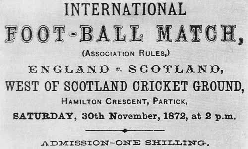 1872 Scotland v England football match