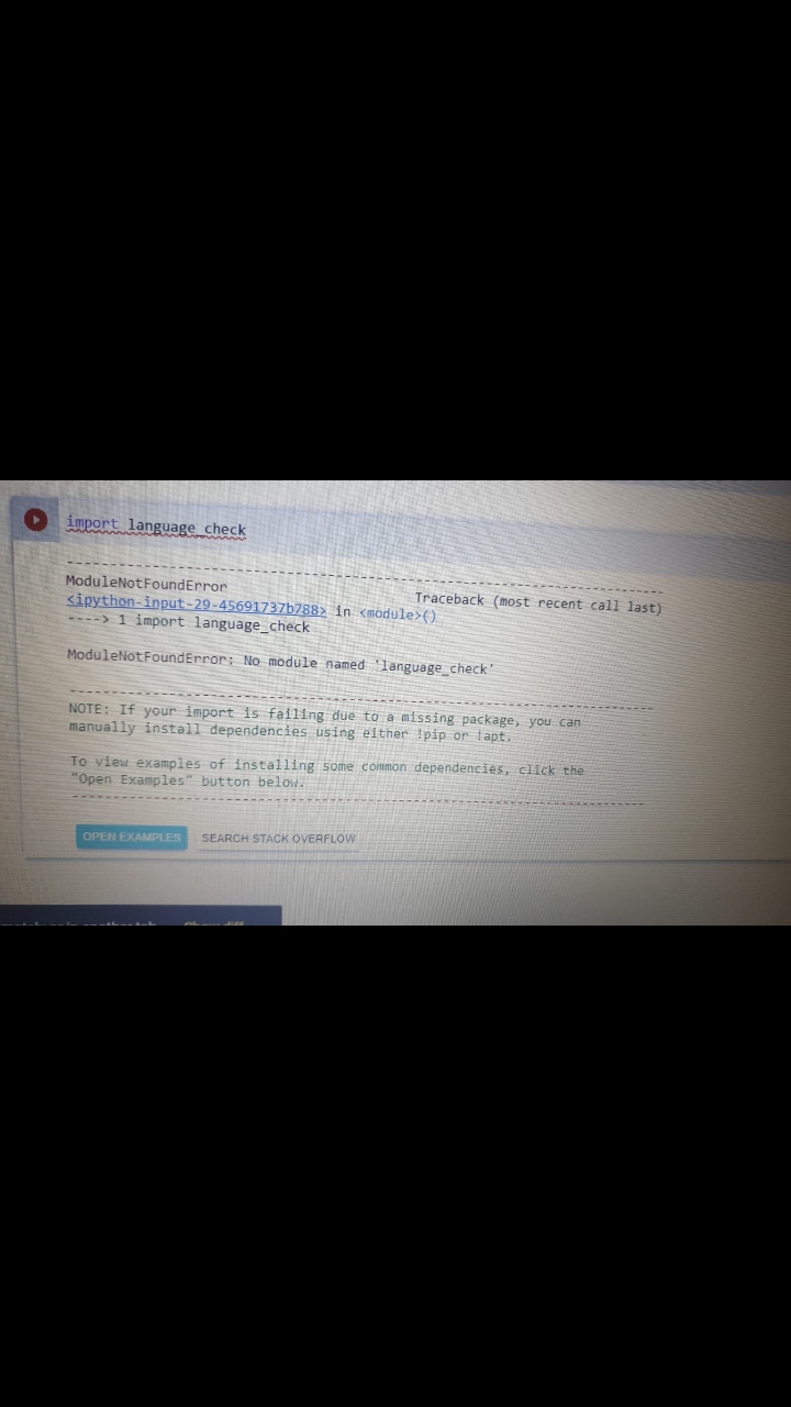 Unable To Install Language Check Module On Google Colab Data Science And Machine Learning Kaggle