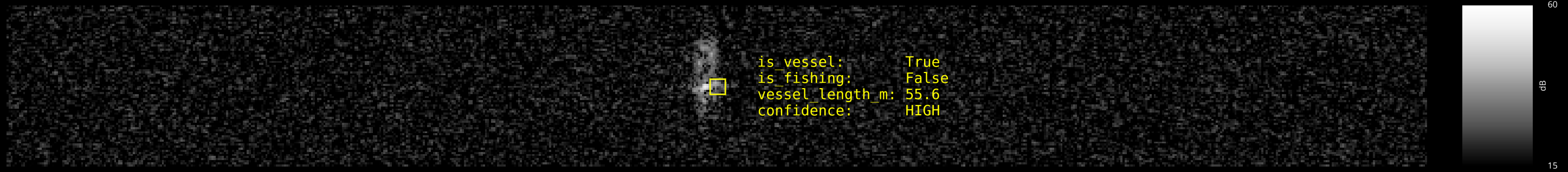 SARFish SLC VH polarisation ship example