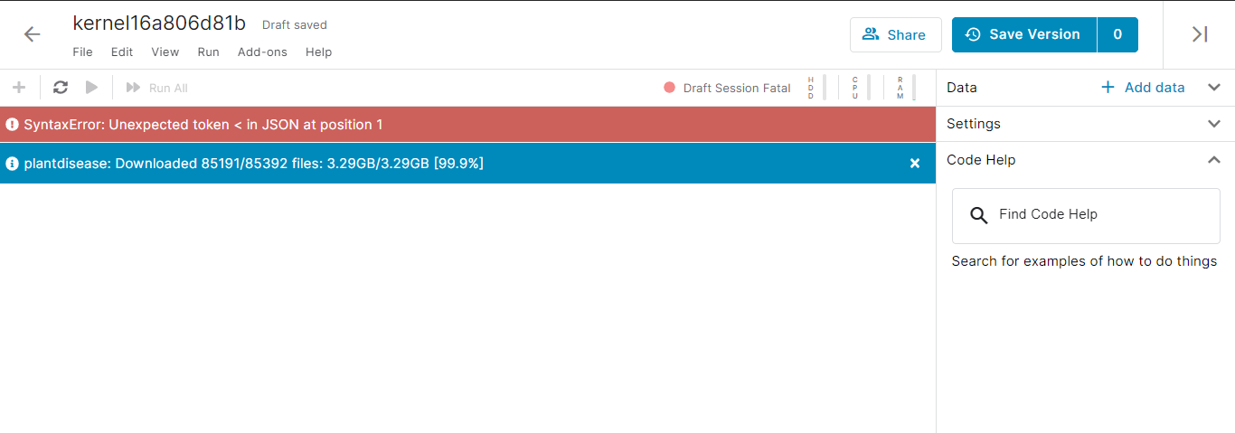 Syntaxerror Unexpected Token In Json At Position 1 Data Science And Machine Learning Kaggle