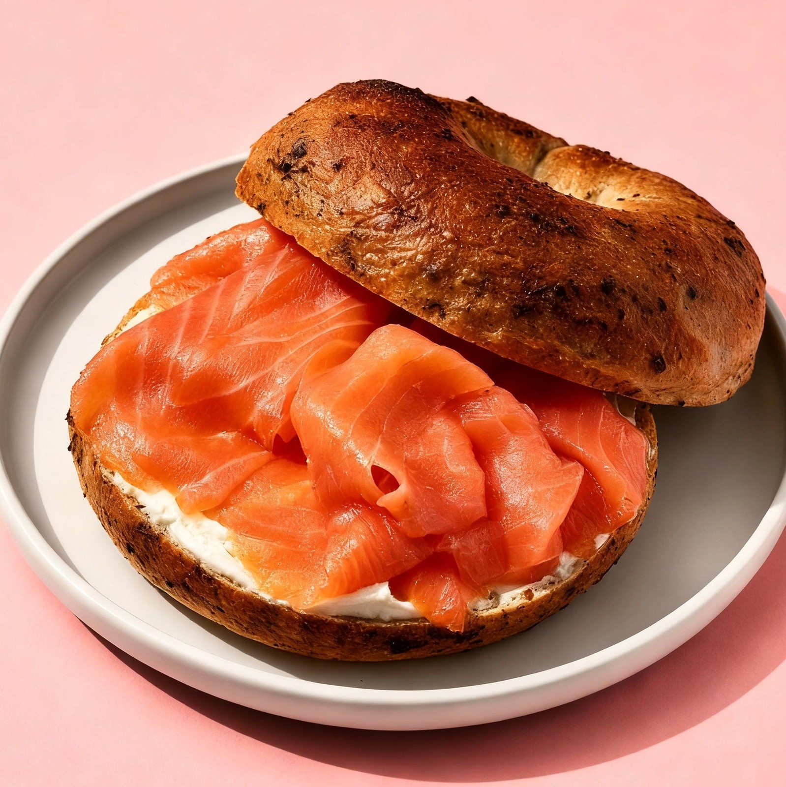 Salmon Tuscan Bagel