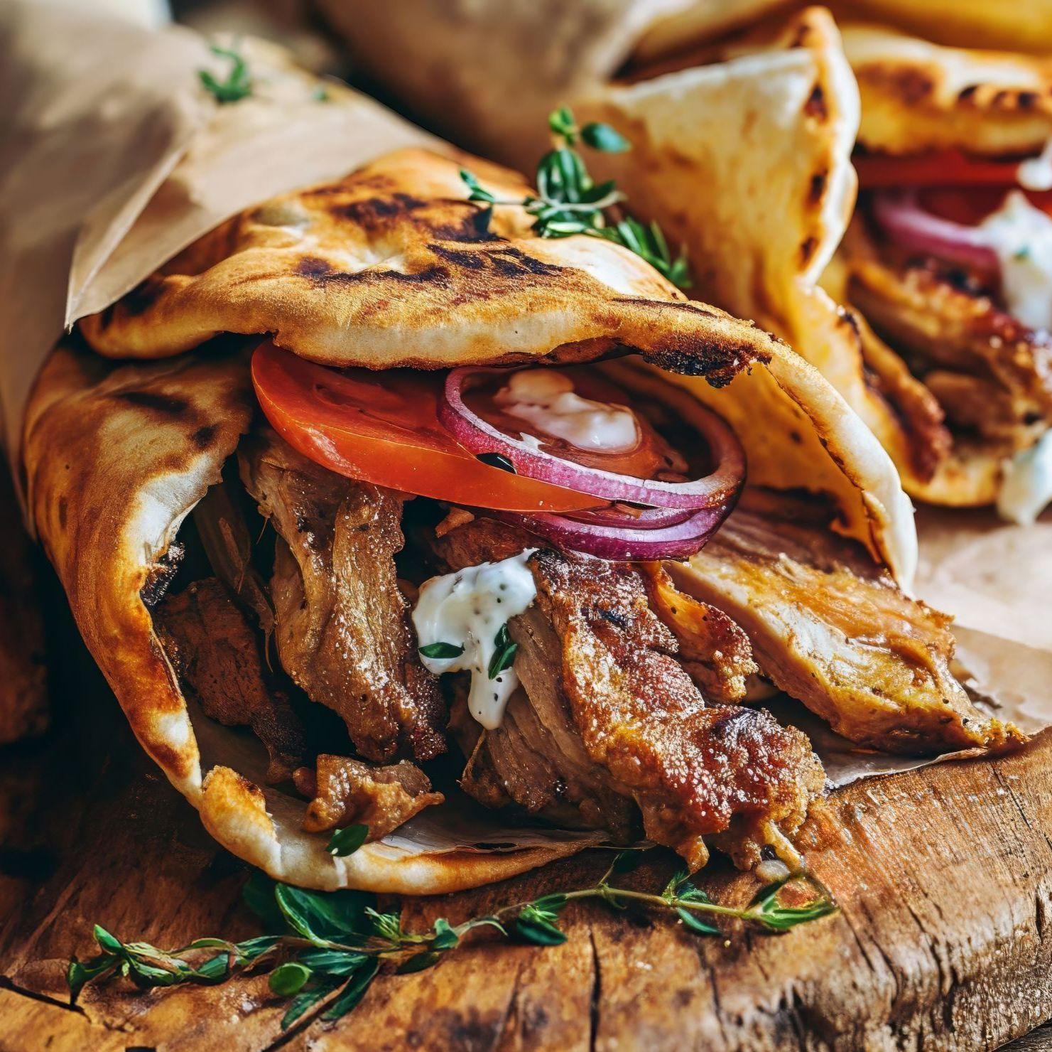 Meat Shawarma Sandwich
