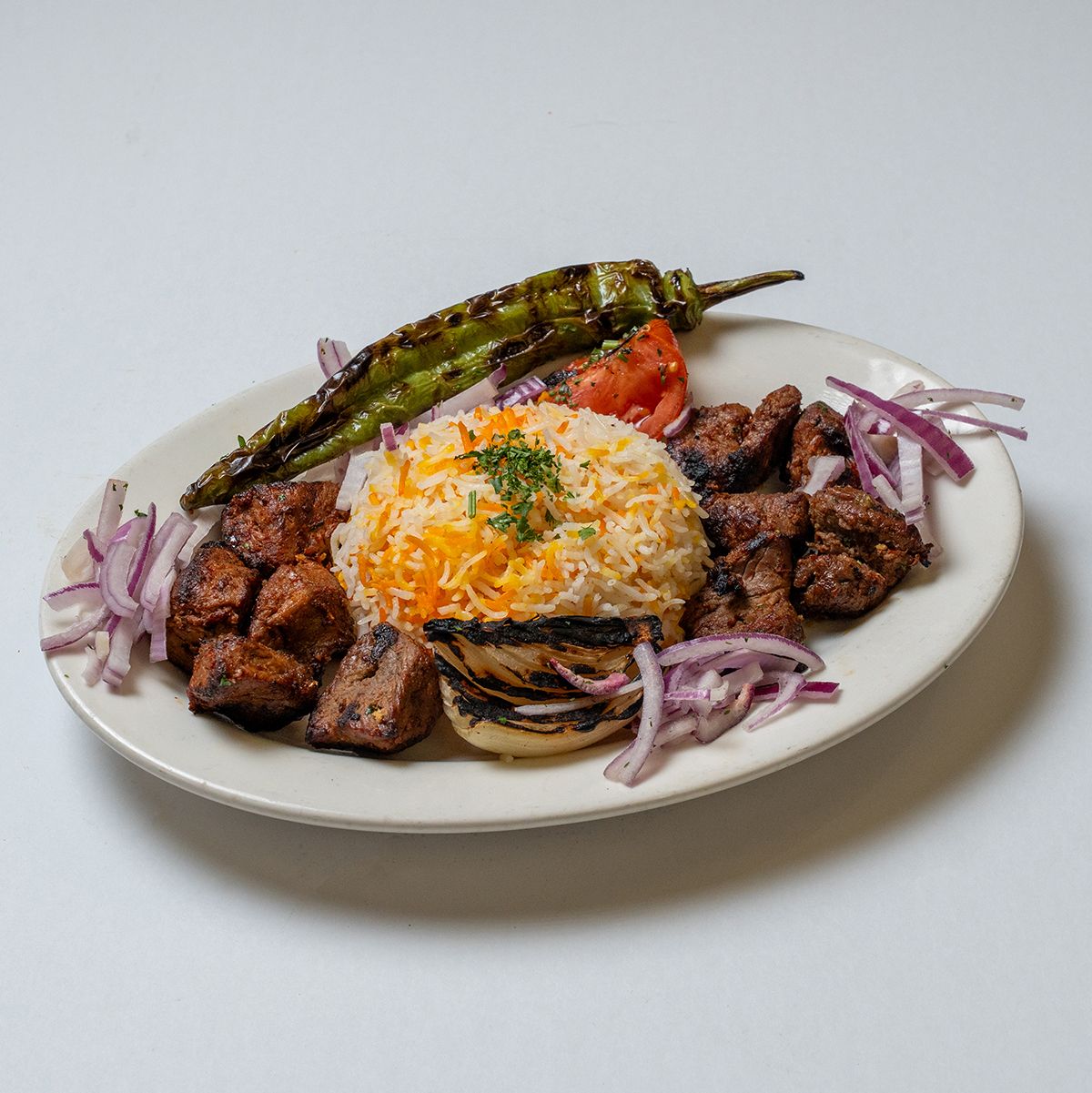 Lamb Shish Kebab Platter