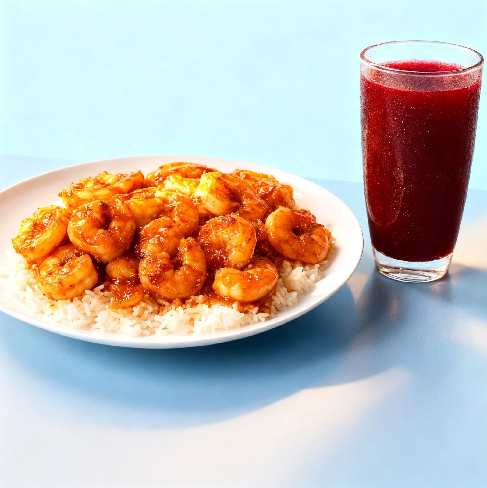 Honey Garlic Shrimp Dinner Meal