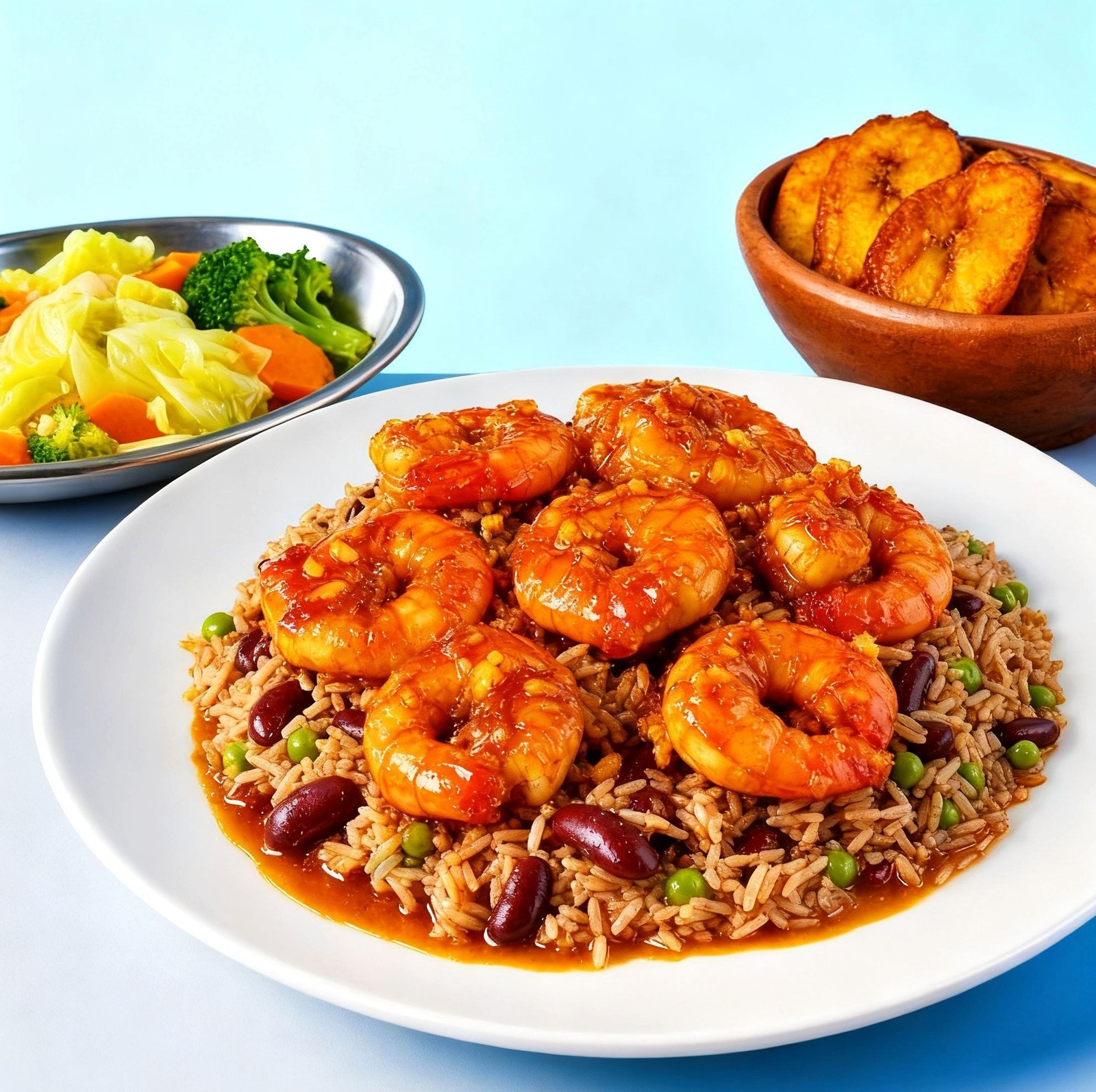 Honey Garlic Shrimp Dinner
