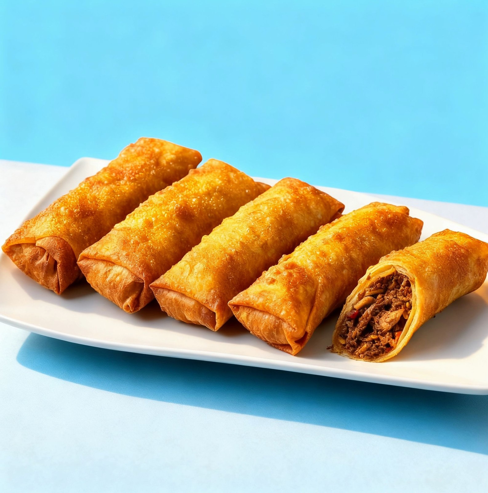 Caribbean Jerk Chicken Spring Rolls