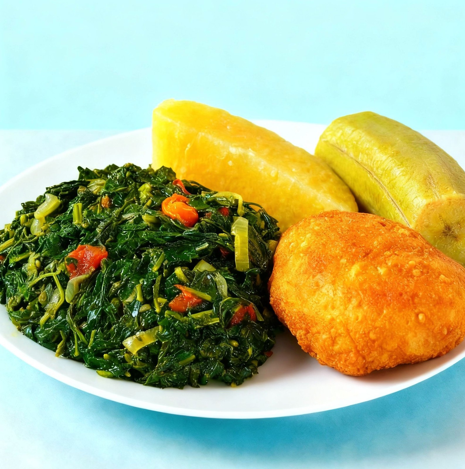 Callaloo with Provisions or Rice