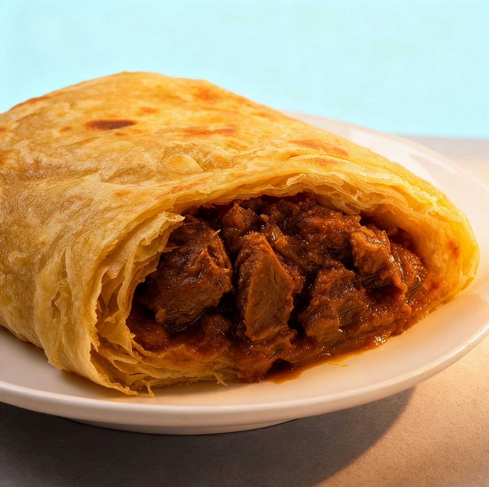 Jamaican Roti (Curry Chicken, Curry Goat, or Oxtail)