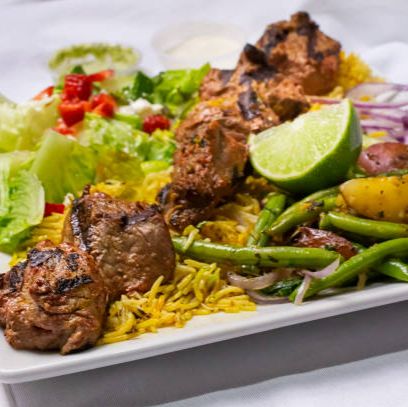 Lamb Shish Kabab Platter