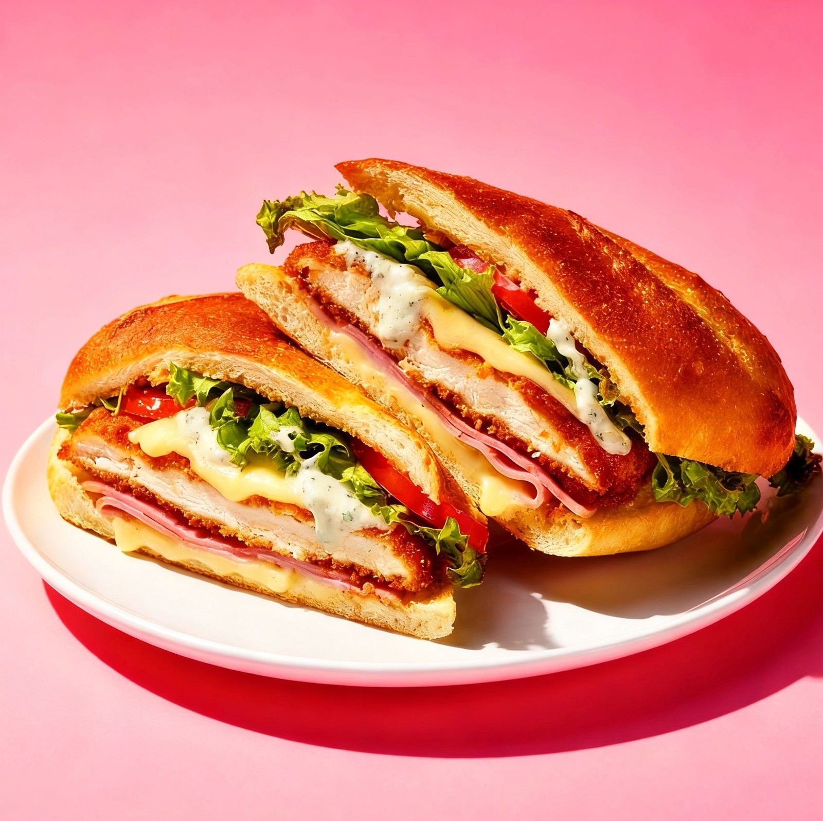 Chicken Cordon Blue Sandwich