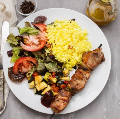 Grilled Chicken Kabab Platter (Shish Tawook)