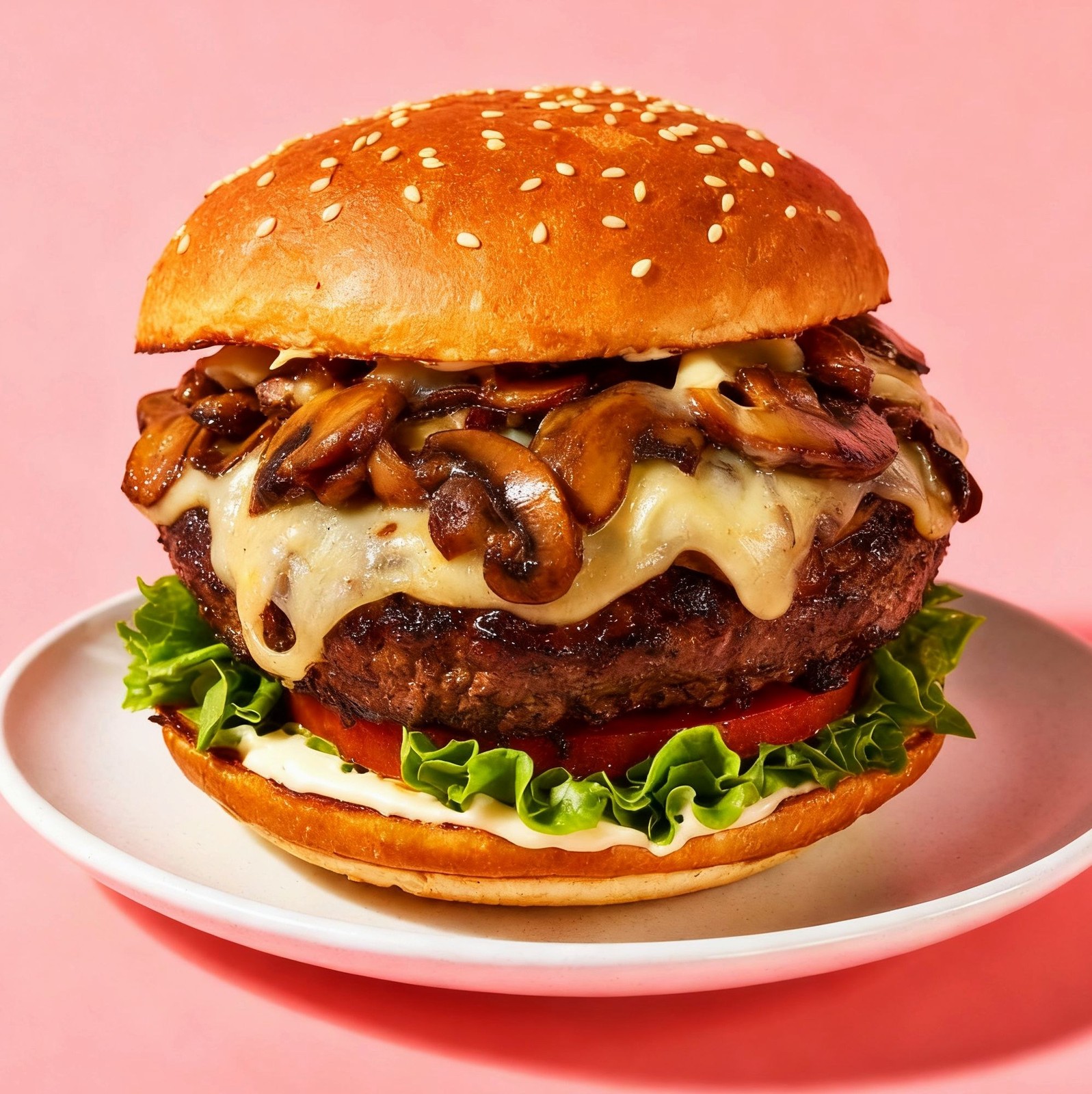 Mushroom Swiss Burger