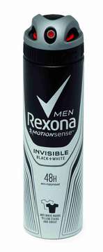 Purškiamas dezodorantas REXONA MEN Invisible on B&W, 150 ml