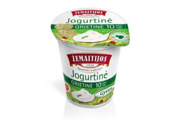 Jogurtinė grietinė ŽEMAITIJOS, 10% rieb., 400 g