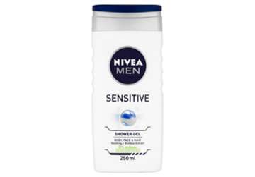 Kūno ir plaukų prausiklis vyrams NIVEA SENSITIVE, 250 ml