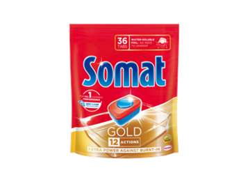 Indaplovių tabletės SOMAT GOLD, 34 vnt.