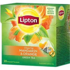 Žalioji arbata su mandarinų ir apelsinų žievelėmis LIPTON, 20 vnt.