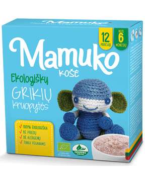 Ekologiškos grikių kruopytės MAMUKO (nuo 6 mėn.), 240 g