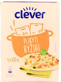 Plikyti ryžiai dėž. CLEVER, 400 g