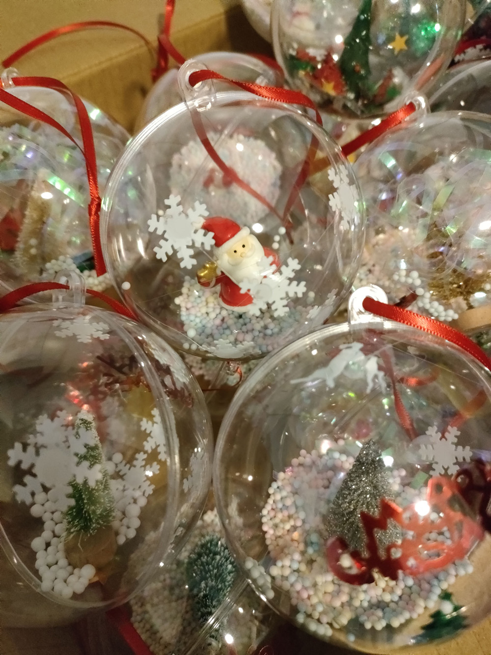 Presentación de Bolas de decoración de Navidad