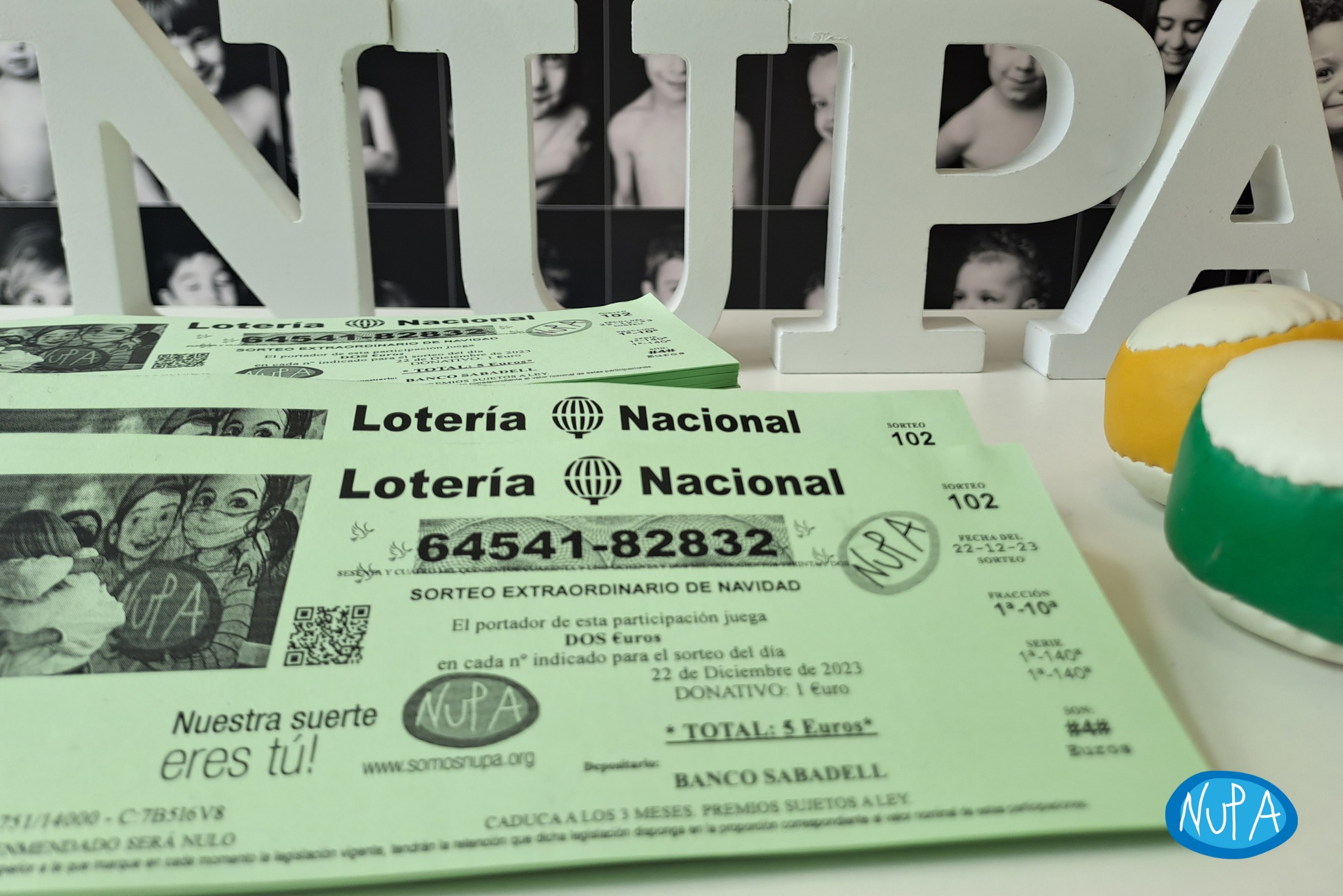 Presentación de Lotería Solidaria NUPA
