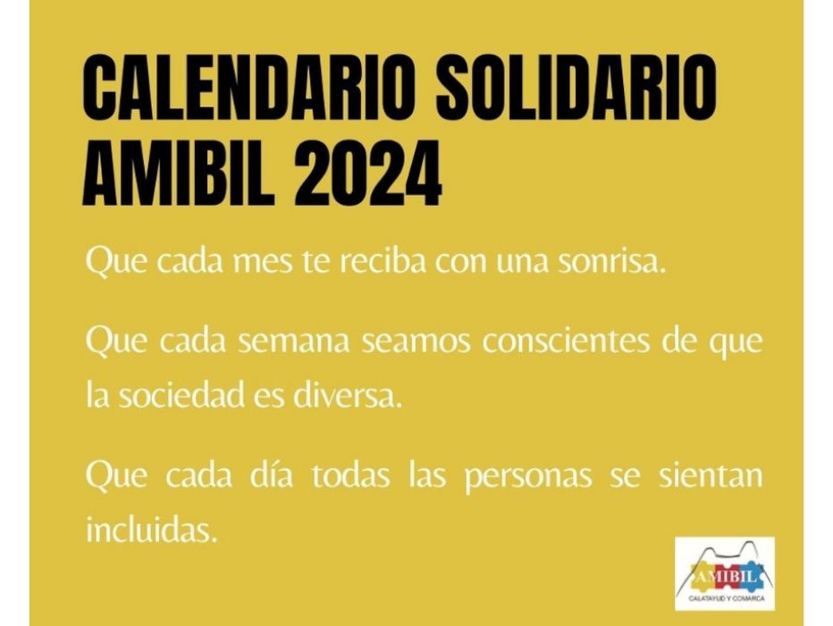 Presentación de Calendario solidario AMIBIL