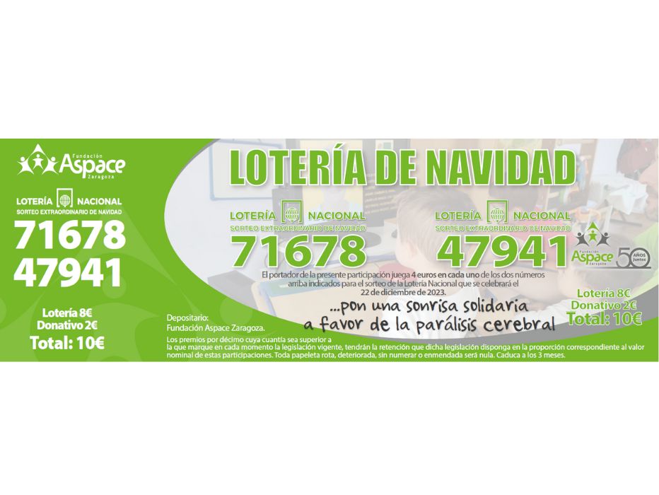 Presentación de Lotería de Navidad Fundación Aspace Zaragoza