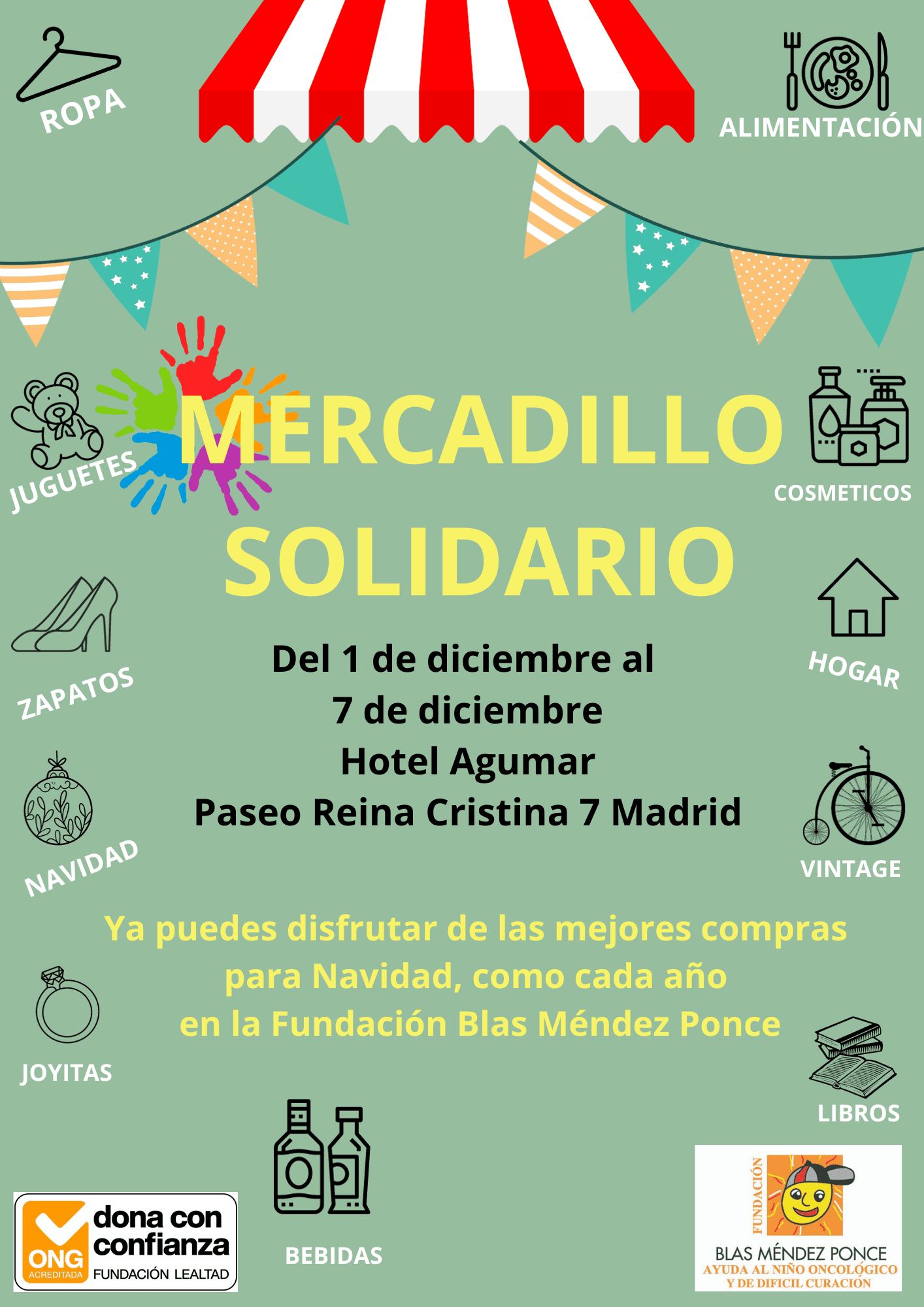 Presentación de Mercadillo solidario 2023 Fundación Blas Méndez Ponce